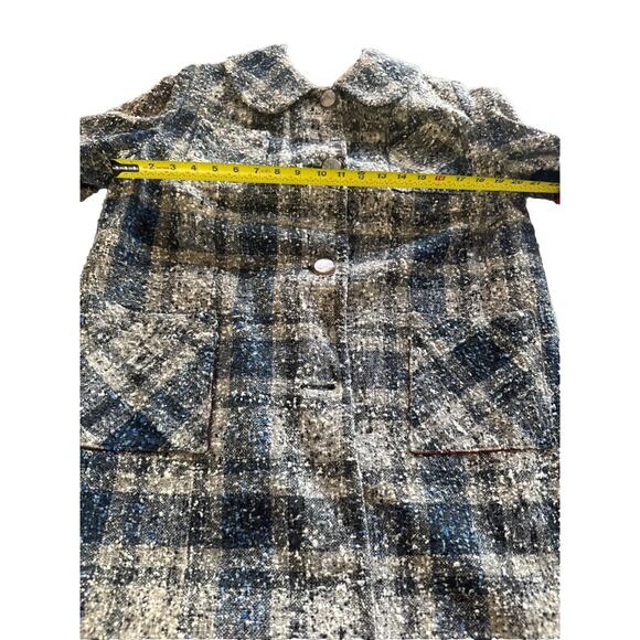 Vintage Union Label 1950s Speckled Wool Flannel Pattern Coat. EUC. One Of A Kind - Picture 8 of 12